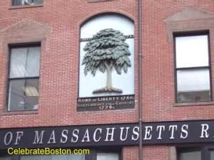 Liberty Tree Site in Boston, Where The Sons Of Liberty Patriots Met