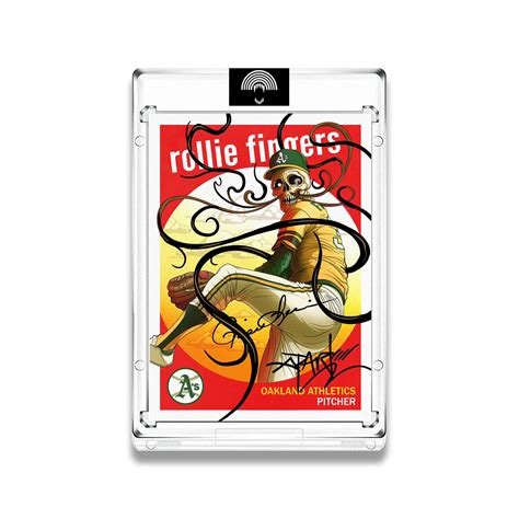 Alex Pardee Artist Autos // Rollie Fingers- Hand Embellished – Variantz