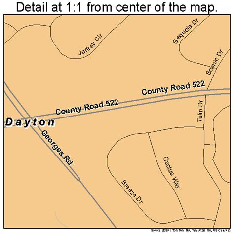 Dayton New Jersey Street Map 3416630