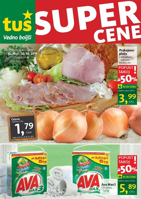 e-Katalogi.si | Tuš - Akcijski letak od 12. 10 - 25. 10. 2011 | e ...