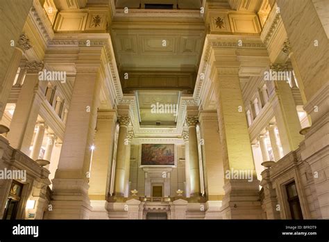 Interior of Palais de Justice Palace Building, Brussels, Belgium Stock ...