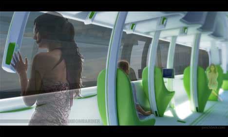 track amazing flexible train seating concept gadgets