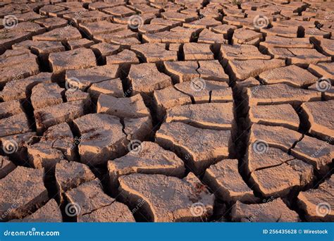 Closeup of the Dry Cracked Ground. Arid Land, Drought Stock Photo ...
