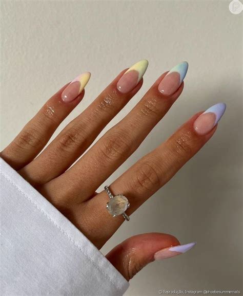 Unhas C Francesinha - Unhas Tons Pasteis Francesinha - RETOEDU