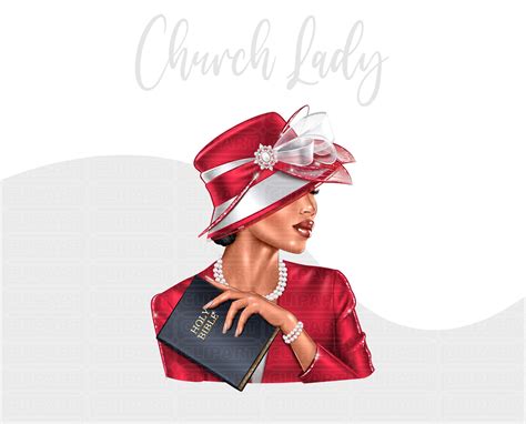 Church Lady Clipart Set - Christian Clipart, Prayer PNG, Bible Clip Art