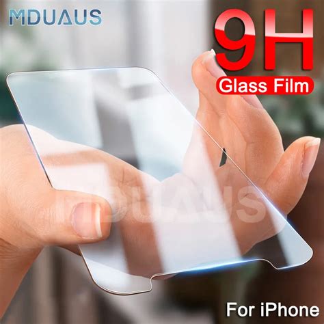 0,22 мм 9H закаленное стекло для iPhone 8 7 6 6S Plus 5 5S SE 4S ...