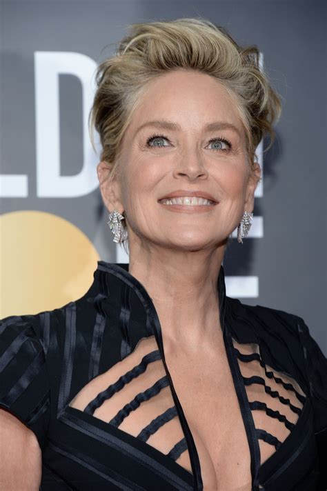 SHARON STONE at 75th Annual Golden Globe Awards in Beverly Hills 01/07