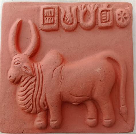 Handcrafted Authentic Mohenjo-daro Bull, Reflect and Unicorn Clay Seal Replica for History ...