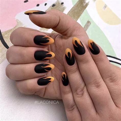 Зажигай! 70+ самых пламенных идей маникюра с огнем