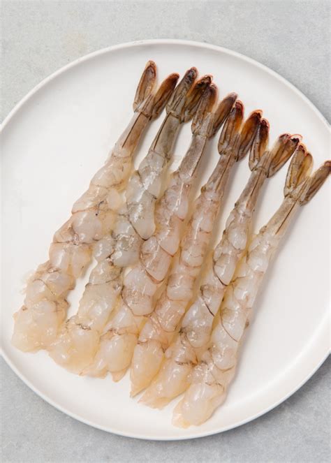 raw peeled  stretched tail  shrimp nobashi shrimp
