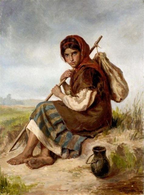 Молодая крестьянка. | Art painting, Peasant girl, Classic paintings