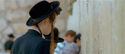 A Hassidic (ultra-orthodox) Jewish boy/man with peyot/peyas ...