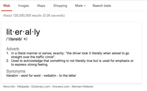 According to Google, “literally” means literally anything!? | Josh ...