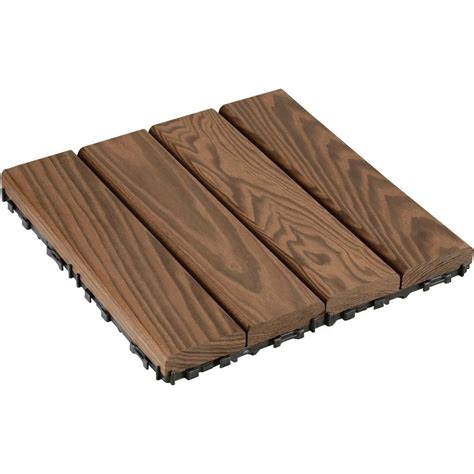 Садовый паркет Thermodecking Т10 термоясень, 18x300x300 мм, 6 шт ...