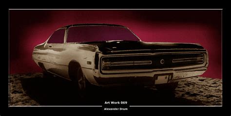 Work Art 069 Dodge Charger Painting by Alexander Drum | Fine Art America