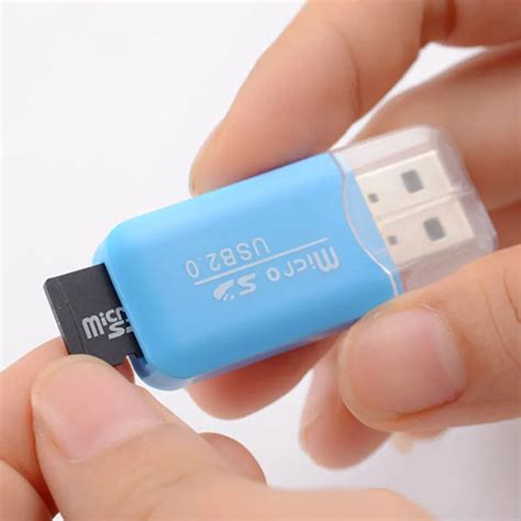 SIANCS цветной внешний кард-ридер, мини USB 2,0 кард-ридер для tf-карт ...