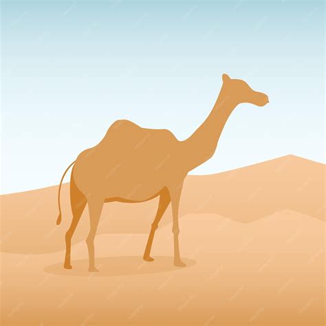 Premium Vector | Desert Majesty Captivating Camel Illustration