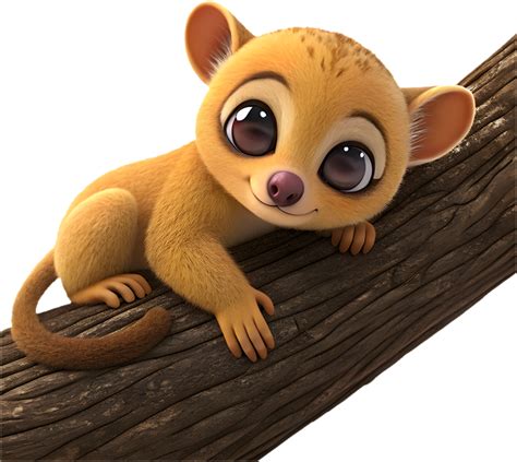 Adorable Kinkajou Cartoon Clipart for Jungle Themed Projects ...