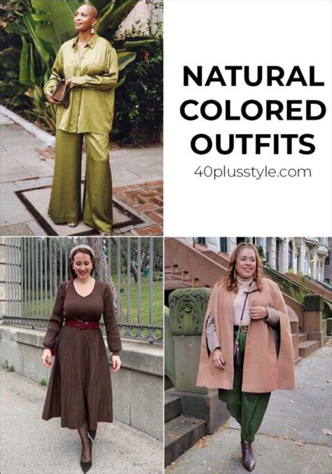 natural colors and outfits | 40+style