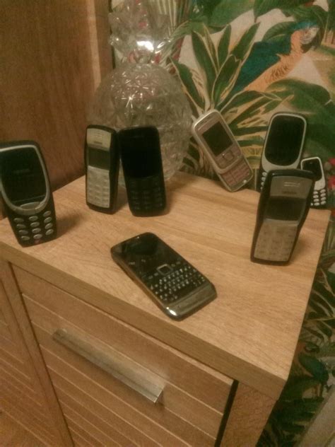 My small collection of nokias (+ my Nokia 3 this was taken on) :) : r/Nokia