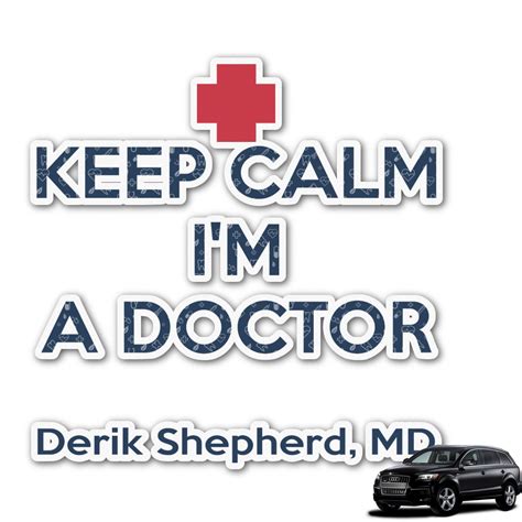 Custom Medical Doctor Graphic Car Decal (Personalized) | YouCustomizeIt