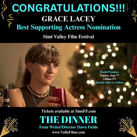 Dawn - CONGRATULATIONS to Grace Lacey for her Best Supporting Actress