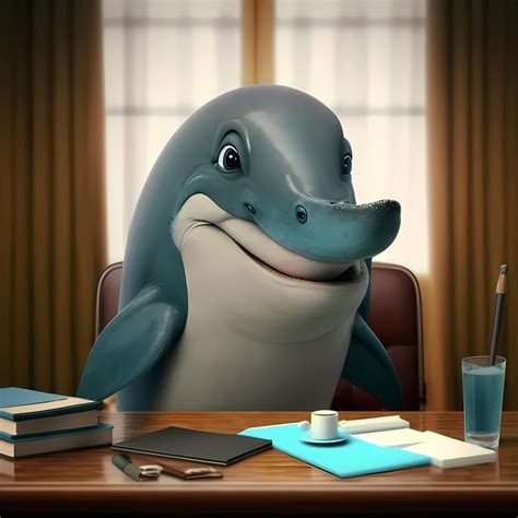dolpin businessman illustration 21877313 Stock Photo at Vecteezy