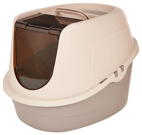 Snapklik.com : Basics No-Mess Hooded Cat Litter Box
