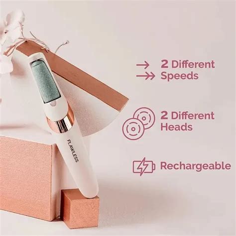 Электрическая пилка для ног Flawless Pedi пемза для педикюра с USB ...