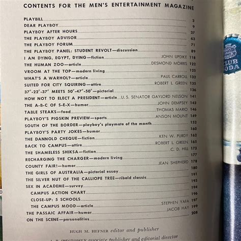 Playboy September 1969 Shay Knuth Vintage Magazine