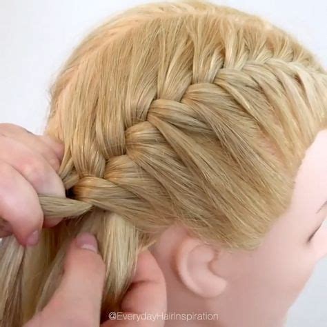 how to french braid step by step for complete beginners! Click here for ...