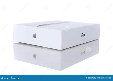 apple ipad   smart cover  original box editorial stock photo