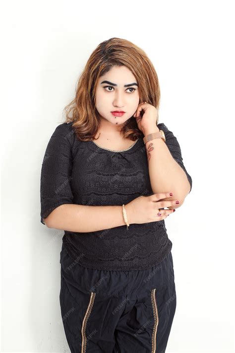 Premium Photo | Chubby girl wearing tops with a tattoo on her arm is