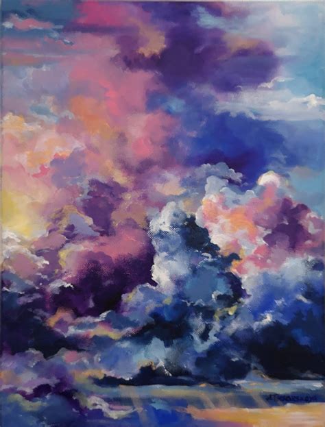 Sky rose, cuadro original, Acrílico sobre Lienzo, comprar cuadros