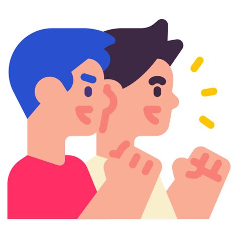 cheering friendship hand unity friend relationship  icon