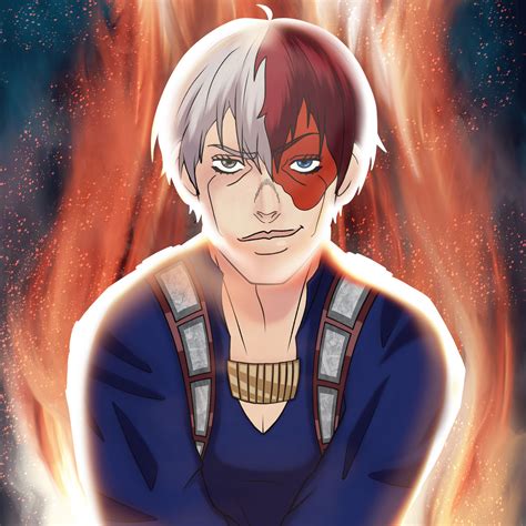 shoto todoroki   artstyle  shehbazeishanmohd  deviantart