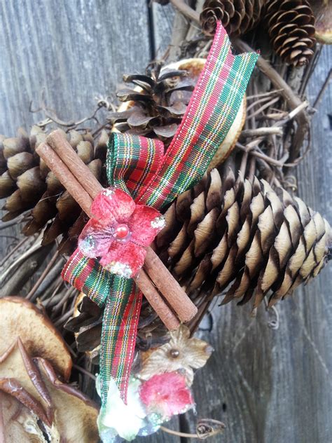 Really Reasonable Ribbon Blog: DIY Pinecone & Dried Fruit Wreath