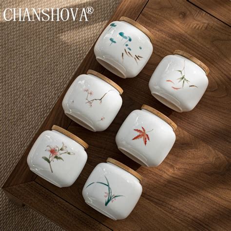 CHANSHOVA — традиционная керамическая коробка для чая с ручной росписью ...