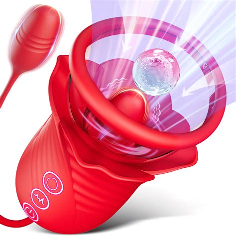 NCTTRP Women Sex Toy Sucking Vibrators - 3 IN 1 Rose Toy Tongue