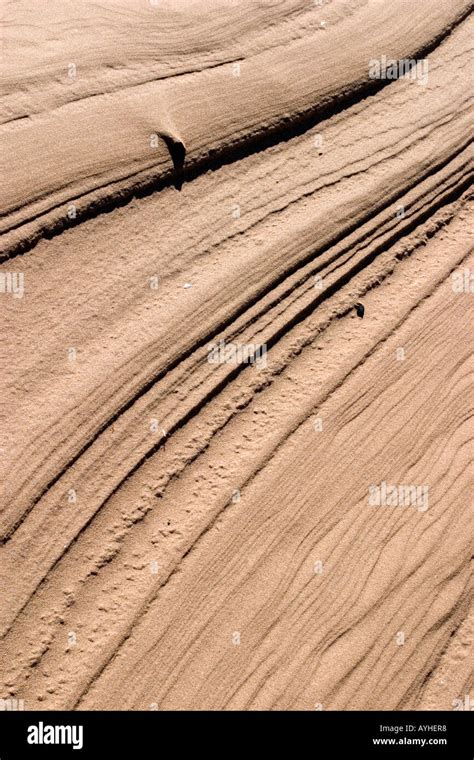 curved sand ridges  res stock photography  images alamy