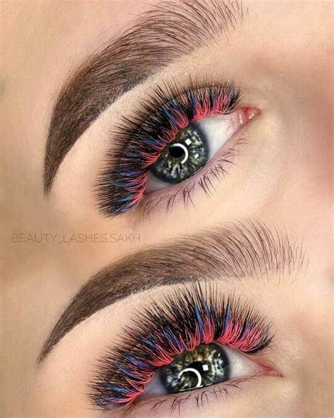 Цветное наращивание ресниц - виды и луки • Журнал NAILS
