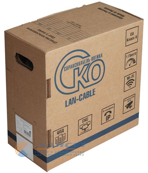 F/UTP4 СКО Сat 5e PE 4х2х0,52 AWG24 Premium Outdoor трос 1.2 кН (бухта ...