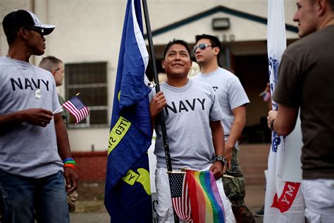 Active Duty Military Members March In San Diego's Gay Pride Parade