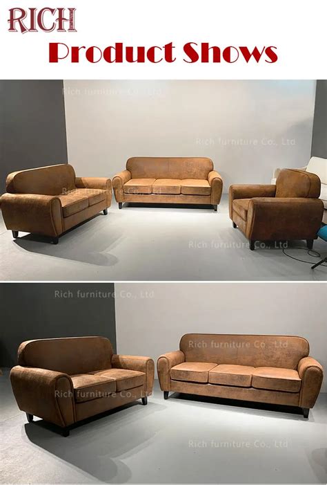 Modern Style Original Leather Sofa Set Faux Leather Sofa Set For Living ...