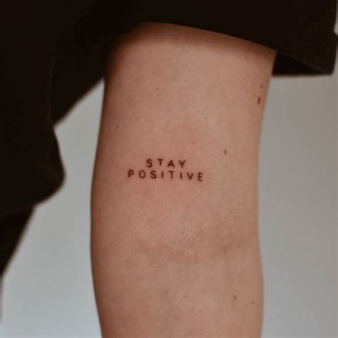 Think Positive Tattoos
