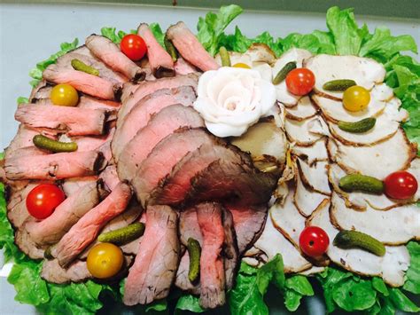 buffet de viandes froides univers primeurs food pork meat