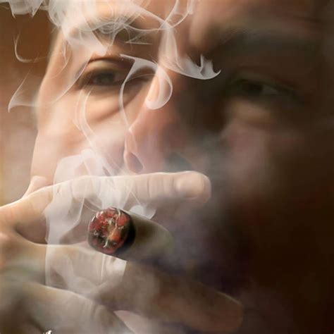 FREE SHIPPING Tony Soprano Cigar Smoking Poster Photo Painting - Etsy