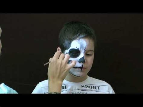 Страшный грим на Halloween. Аквагрим Череп bodyart faceart Faceartist ...
