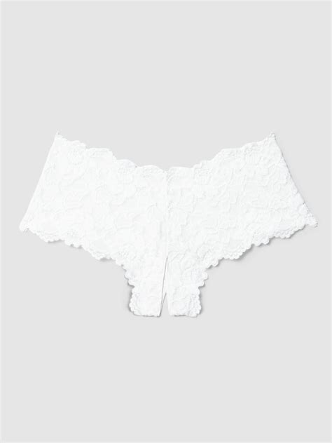 Jessica Lace Crotchless Cheeky - White – Frederick's of Hollywood