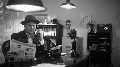 Dolly Vintage 1940 Newspaper Reporter Stock Footage SBV-324027133 ...